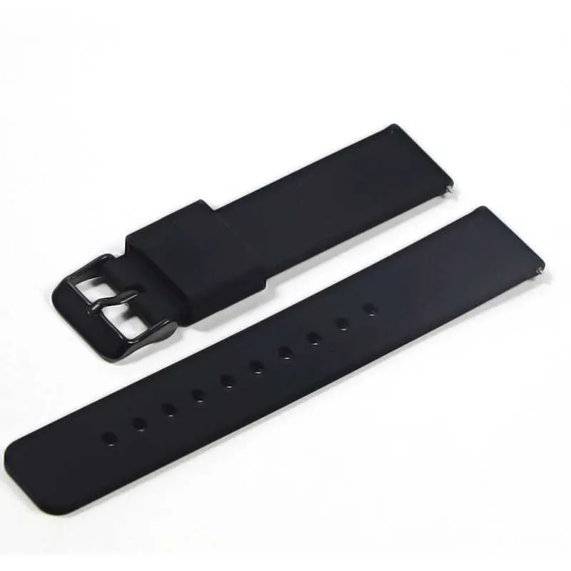 Bekijkbanden Siliconenband 16 mm 18 mm 20 mm 22 mm Watchbanden 24 mm zachte snelle rubberen rubberriem geschikt voor Samsung Strapl2404