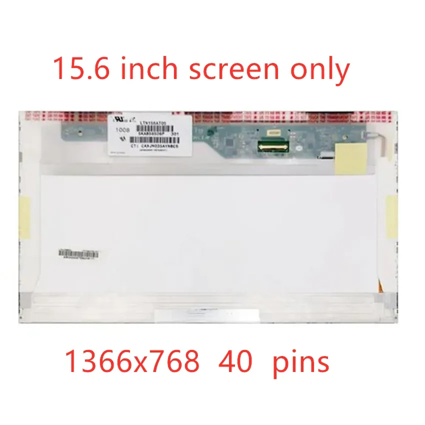 Skärm 15.6 "LCD -matris för HP Pavilion DV6 G56 G6 G60 G60T G62 G62T LAPTOP LCD SCREE LED Display Panel WXGA HD