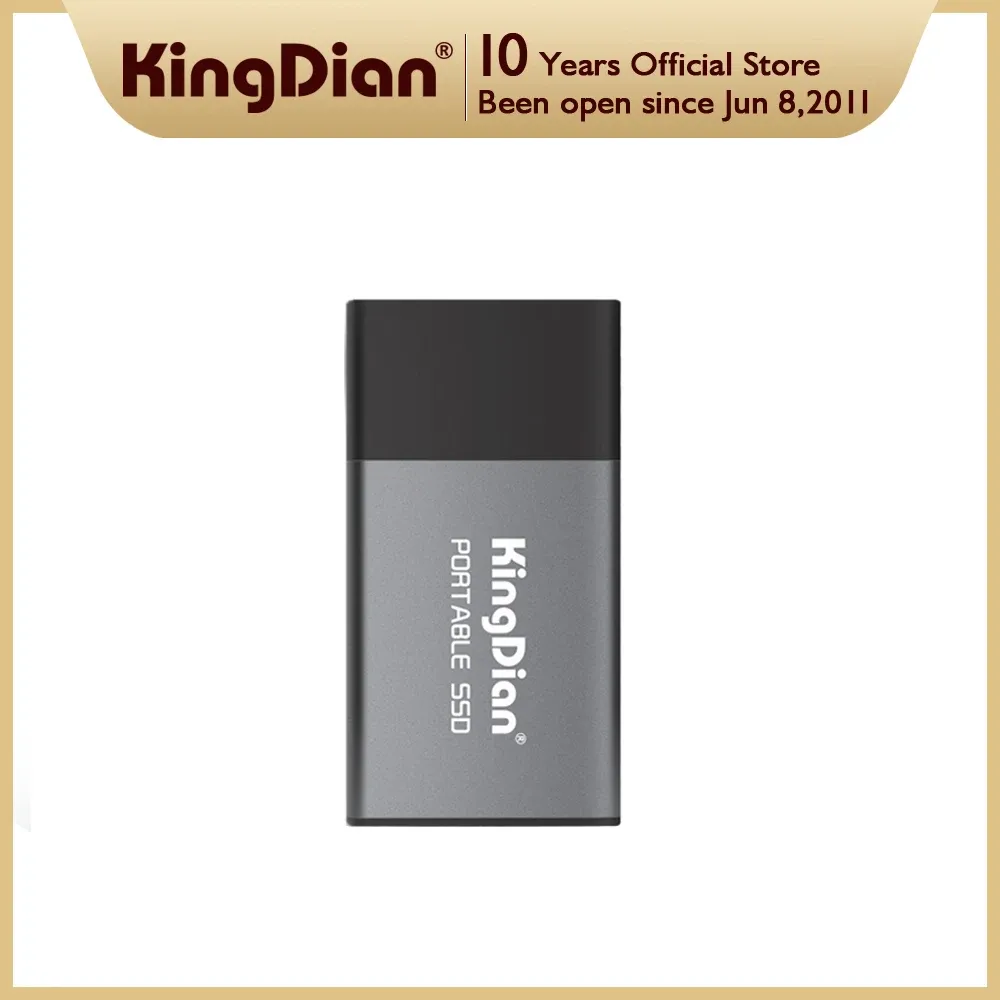 ドライブ送料無料キングディアンポータブルSSD 120GB/250GB/500GB/1TB AHCIプロトコル400MB/S TypecからUSB3.0外部ハードドライブSSD