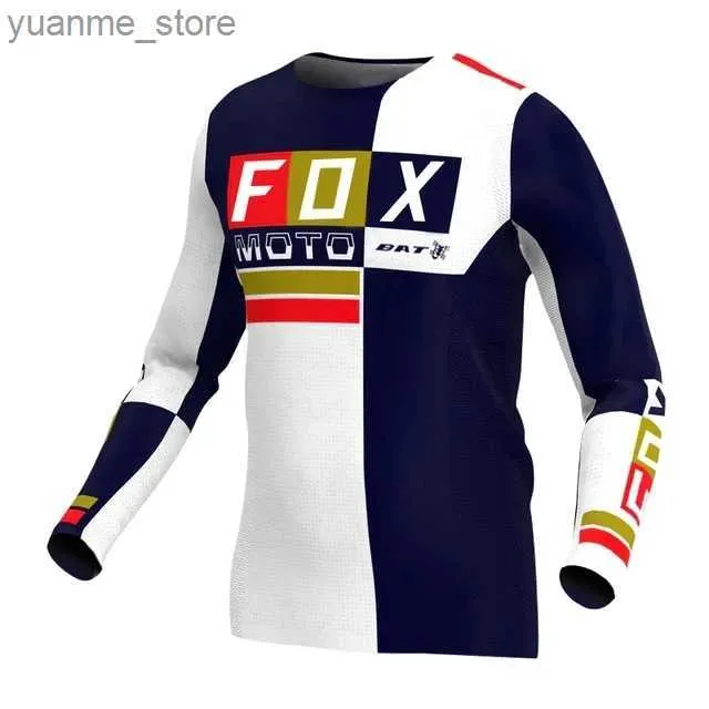Cycling Shirts Tops RANGER Long short Rider Mens Long Sleeve Jersey Cycling Shirt BMX Downhill Camiseta Motocross Mx Enduro Breathable Apparel Y24Y240418LAS9