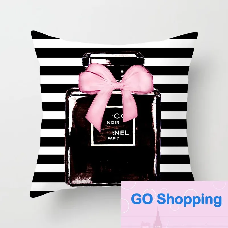 Top New Arrival Home Throw Pillowcase Perfume Bottle Pillow Cover Living Room Sofa Decoration Pillowcases Cushion