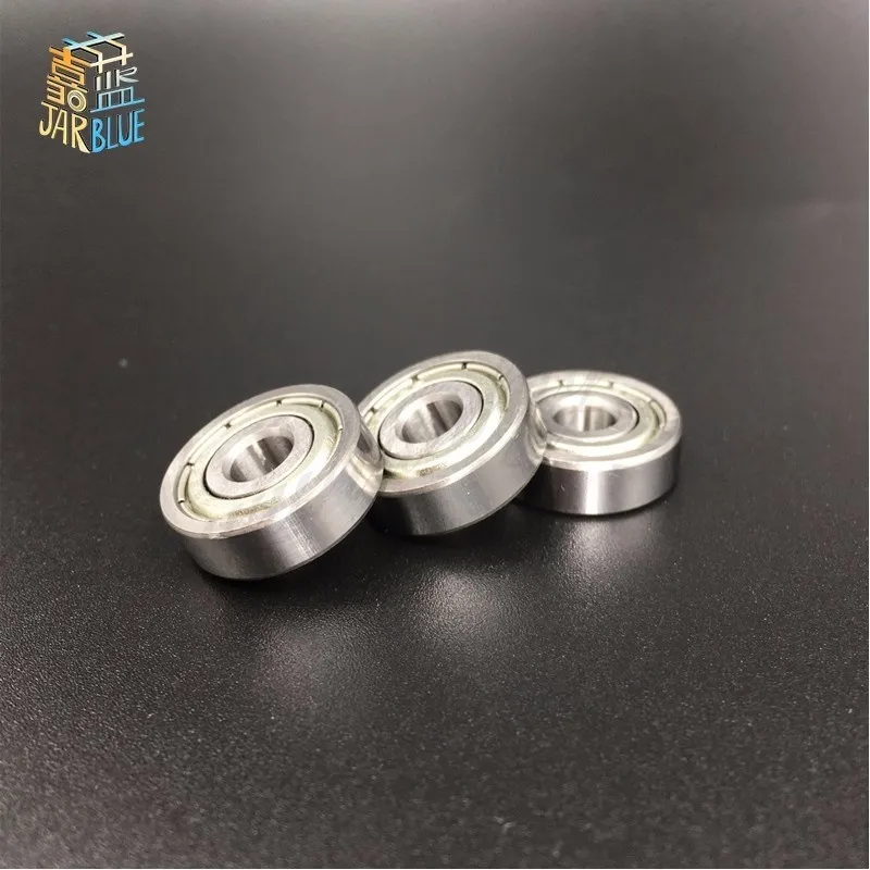 10PCS Flange Ball Bearing 608zz 623zz 624zz 625zz 635zz 626zz 688zz 3D Printers Parts Deep Groove Flanged Pulley Wheel