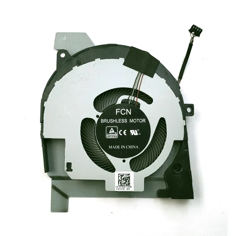 Pads New Laptop CPU Fan för Dell Latitude 5501 5511 Precision 3451 3551 Series 0G07JF 0HFVP0 4 PINS