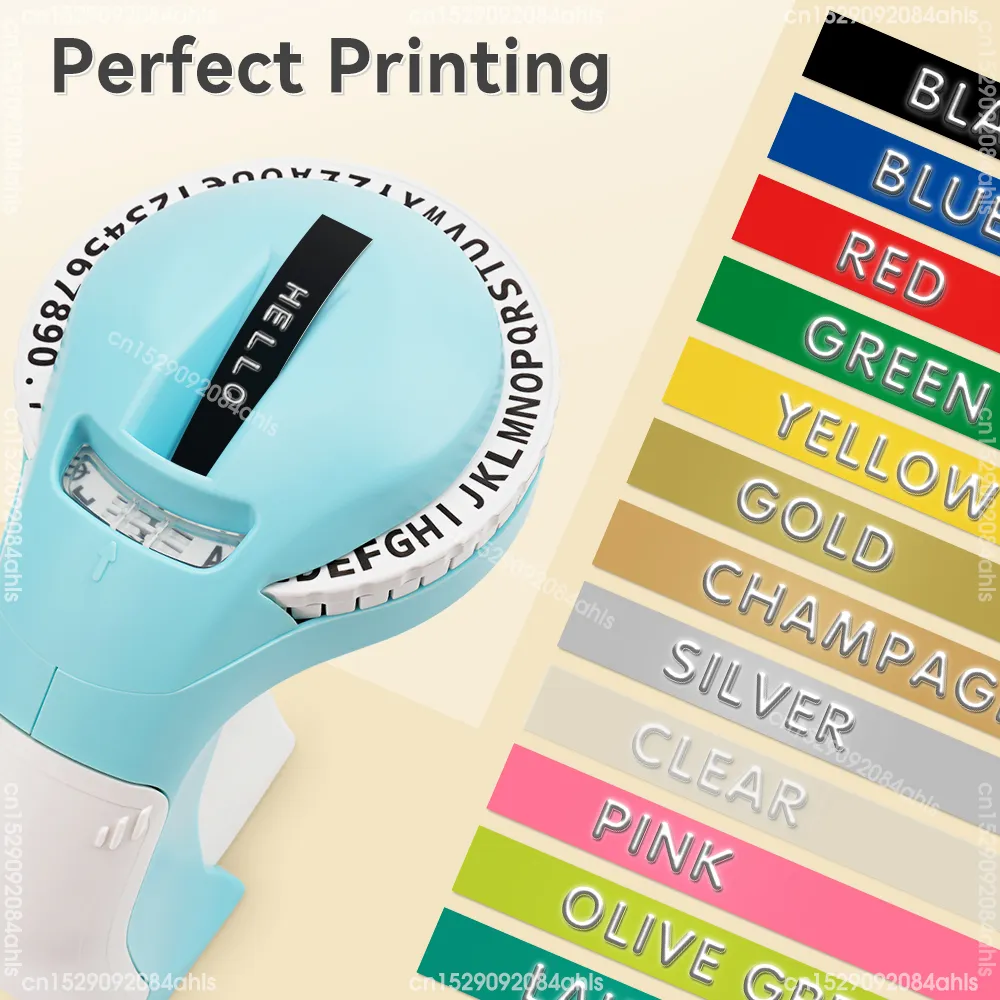 4-Pack DYMO 3D Embossing Plastic Label Tape - Black 12mm (1/2 Inch) A521209