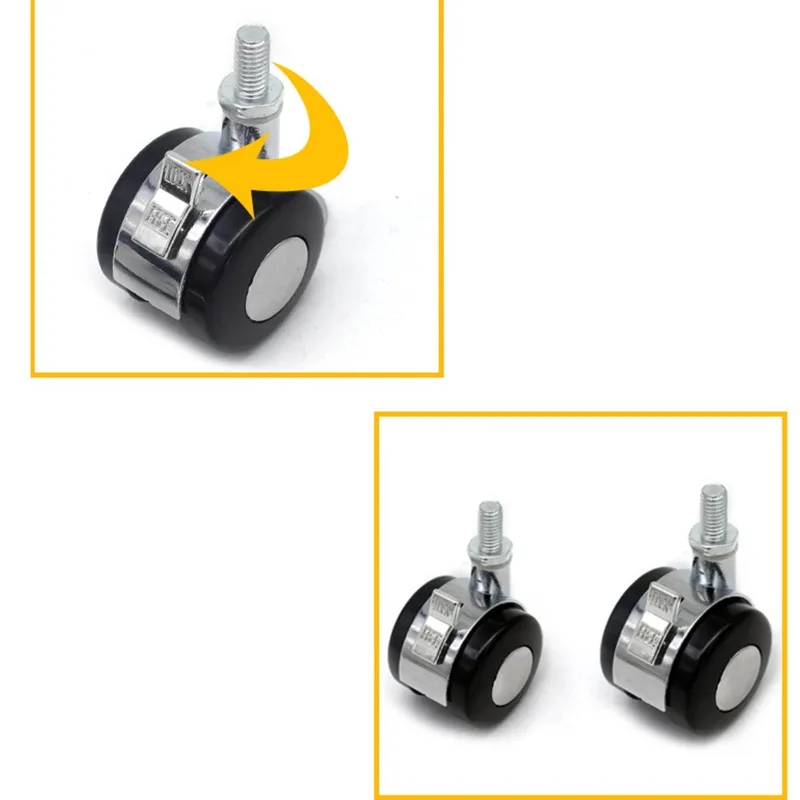 Soft Safe Frea Rolki biurowe krzesło krzesła Caster Wheels Wymienca maty podłogowej biurka Meble Sprzęt Universal