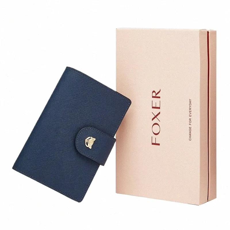 foxer Elegant Lady High Quality Split Leather Clutch Bags Big Capacity Fi Coin Purse Medium Lg Wallet Women's Card Holder r7FV#