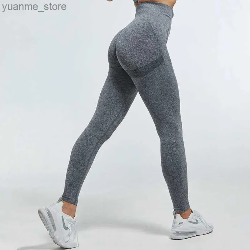 Yoga Outfits Salspor Women Yoga Pants Seamless Fitness Push Up Sportwear Stretchy Sport Running Legginigs Training Tummy Control Leggings Y240410