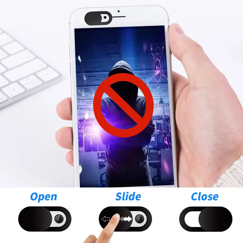 25/50/100/Small Amount Wholesale Webcam Cover Laptop Camera Cover Slider Phone Lens Sticker For iPhone PC Macbook Tablet