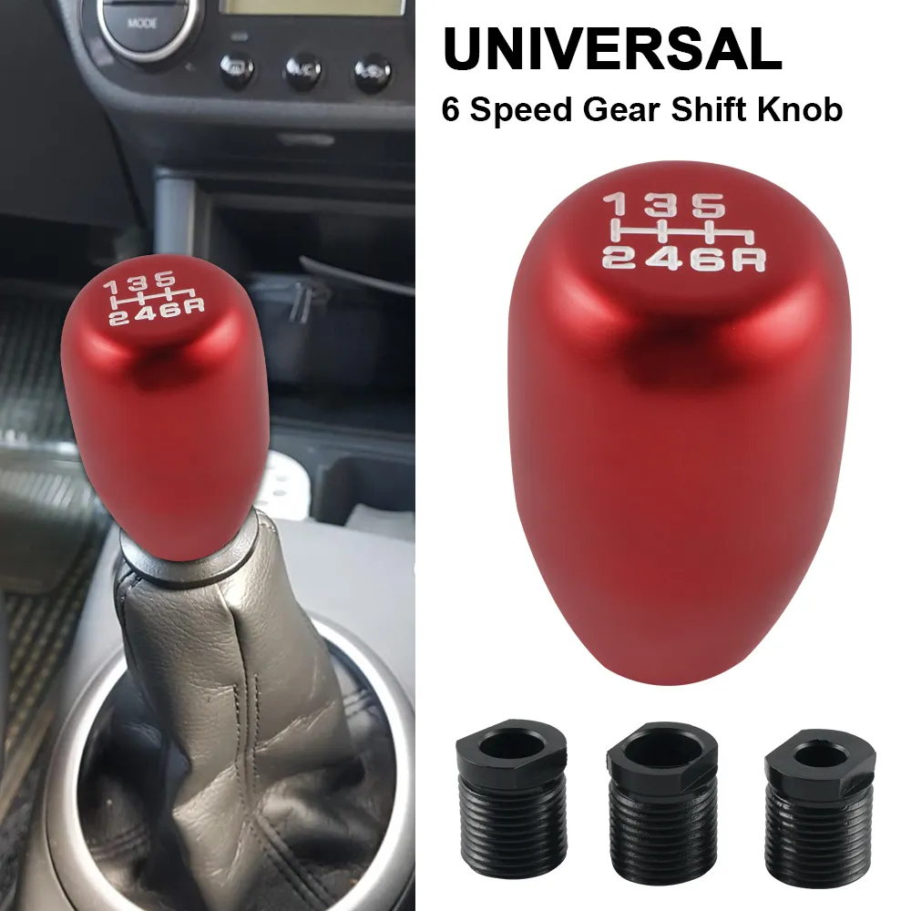 Universal JDM Black Carbon Fiber Manual Gear Stick Shift Knob Lever Shifter 13cm