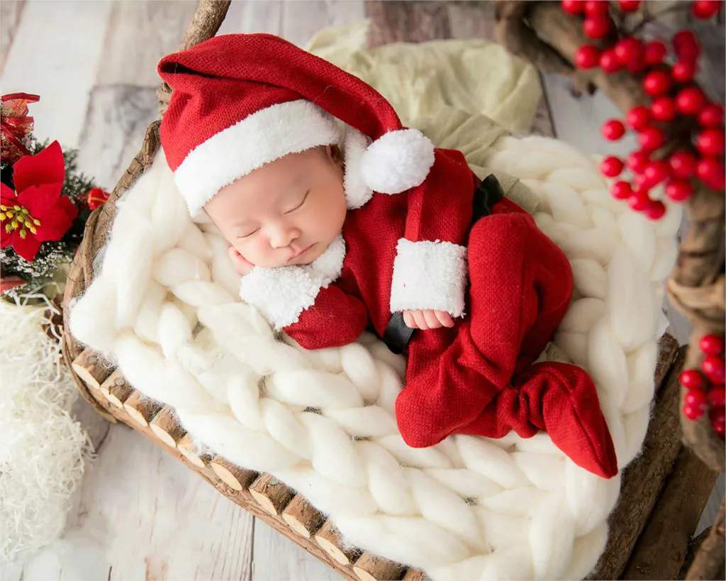 Christmas Baby Girl Clothes Infant Christmas Dress Festival Photography Props Bebe Shooting Accessories More Options