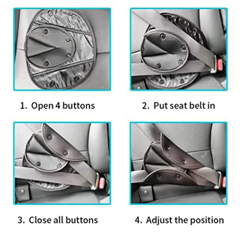Регулятор ремня безопасности для детского автомобиля Детский ремень Регустеры ремня Покрытие ремня Защитник для детей.