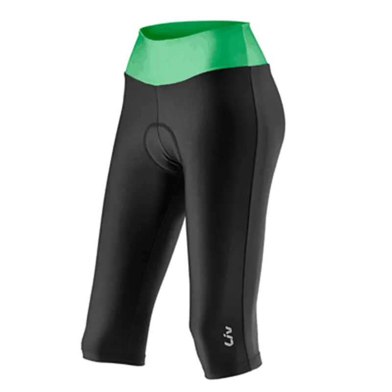 Liv Black Proteja os joelhos calcule a equipe feminina de feminino ciclismo 3/4 calças gel Pad Roupa Ciclismo Bicicletas Verano shorts