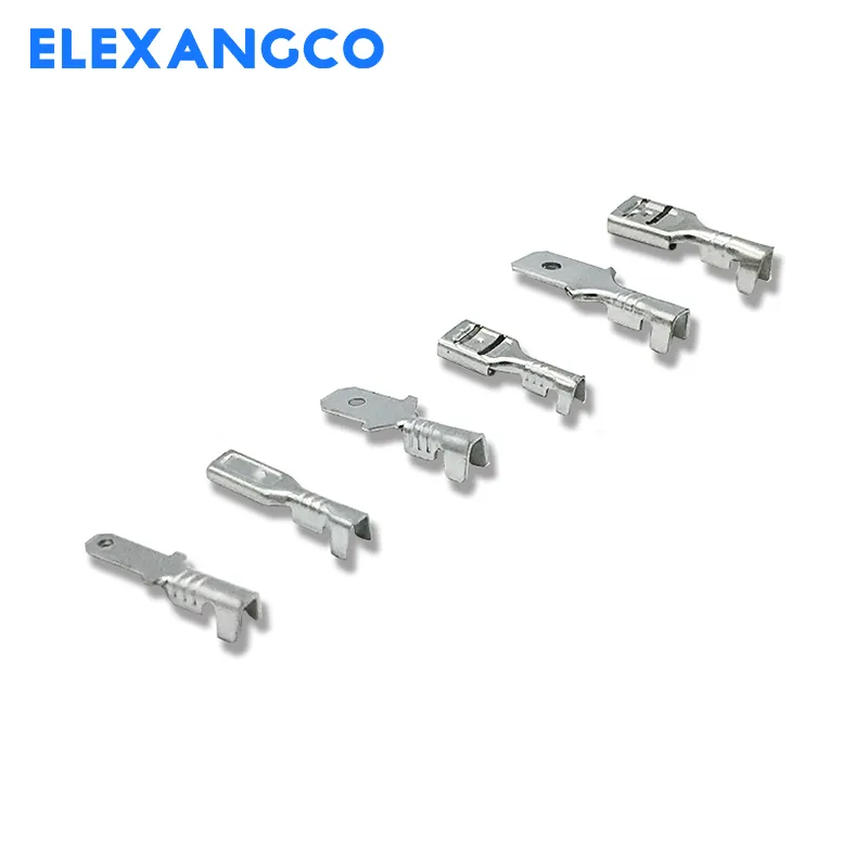 DYWISHKEY 345Pcs Quick Splice 2.8mm 4.8mm 6.3mm Male And Female Wire Spade Connector Wire Crimp Terminal Block With Insulating Sleeve Assortment Kit