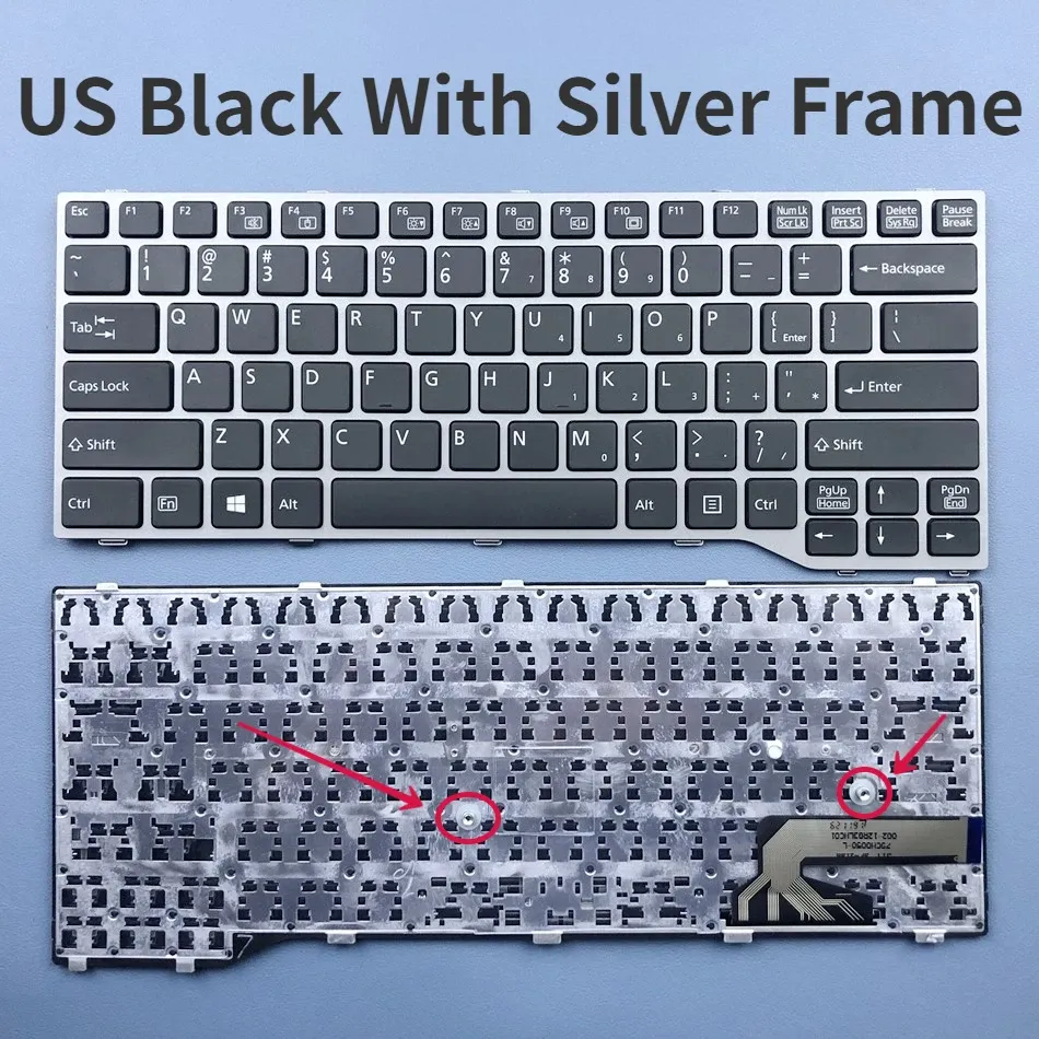 Claviers clavier des ordinateurs portables américains pour Fujitsu Lifebook E733 E734 E743 E744 U745 E546 E547 E544 E736 E746 Série US Disposition