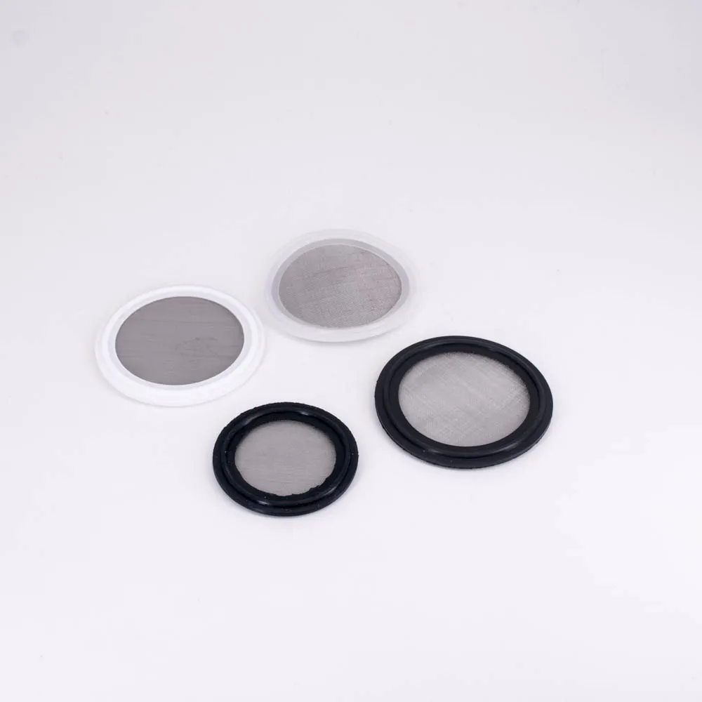 10 20 40-80 100 150 200 300Mesh Filter Screen 1.5" 2" 3" 4" Tri Clamp Silicone PTFE EDPM FKM Gasket Seal Strip Sanitary Homebrew