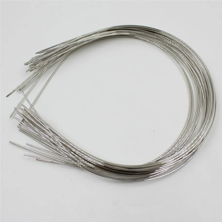 100pcs 1 2mm Stainless Steel headband Wear The Beads Hair Band Hairwear Base Setting No Teeth DIY Hair Accessories281A