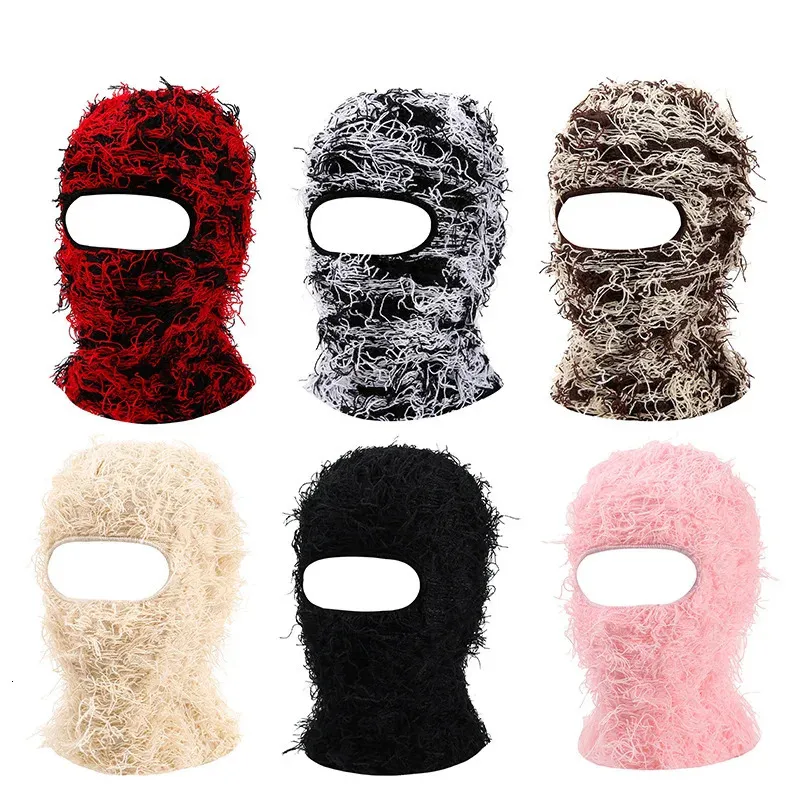 Cagoule Bonnet Thermique Ski - Masque Couvre-visage, Tricoté, Unisexe, Multifonction