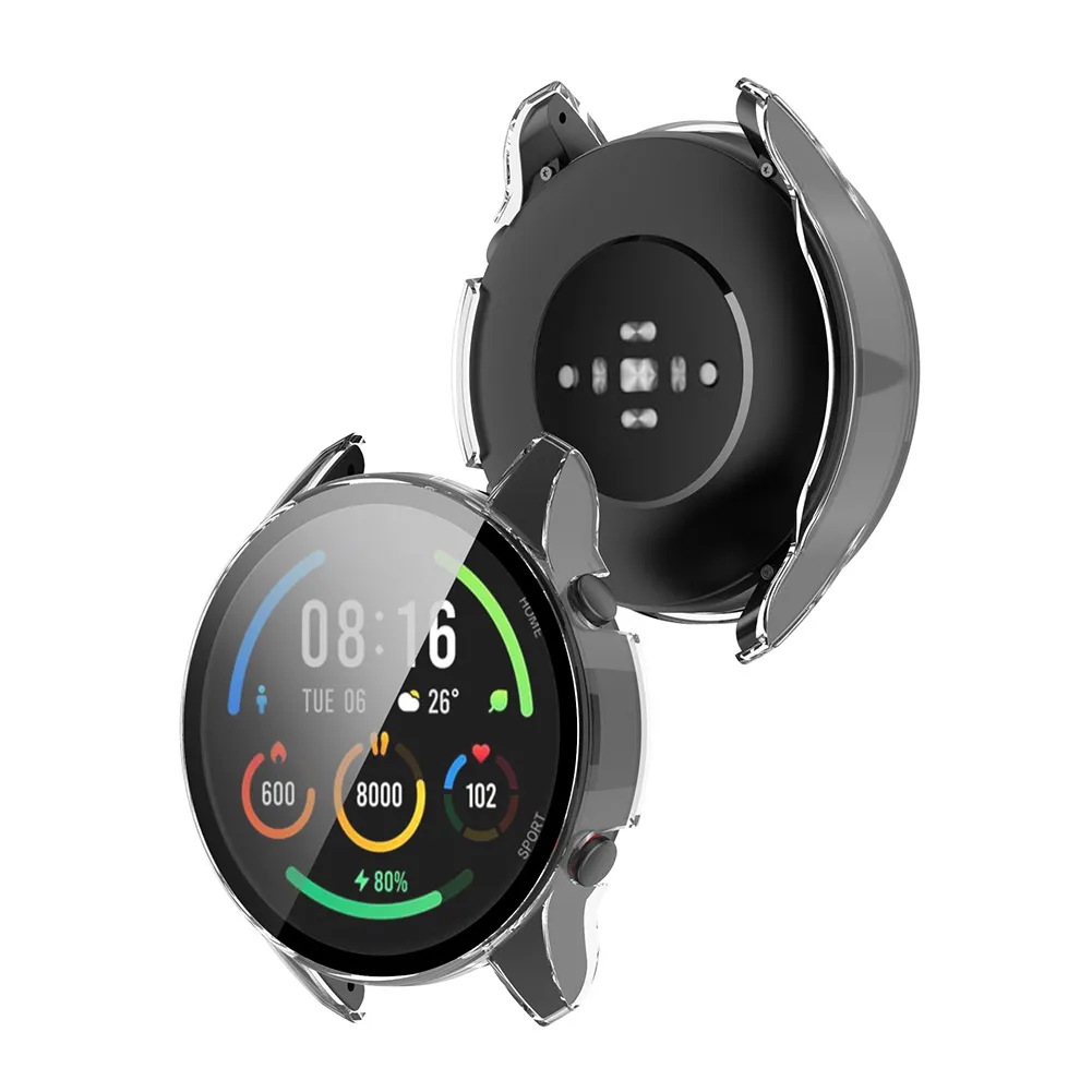 Mi Watch Color Sport Protection Kit Premium Bumper Case, Screen  Protector, Shockproof Shell Hot Sale! Ultimate Watch