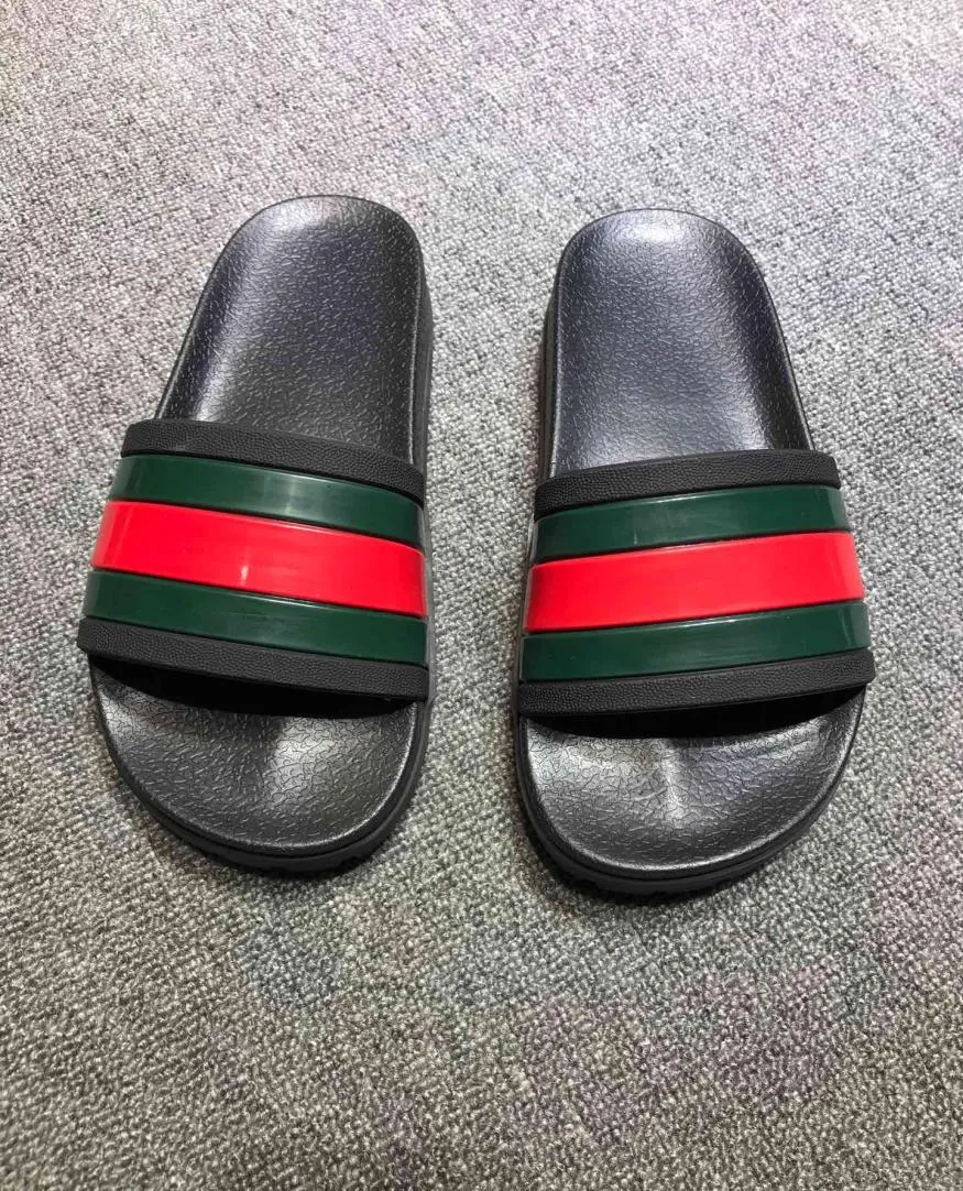 Mens Flip Flop Design Sandaler Top Quality Luxary Design Slippers Designr Flip Flops Men Slides Size3546 HX0321161477