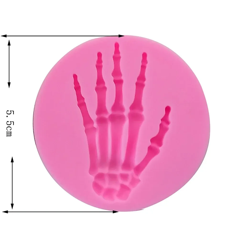 Halloween sshaker bity silikonowe formy odlewnia formy do cukierków Fondant Forms Uzbiodzenie Dekoduj epoksydowe paznokcie