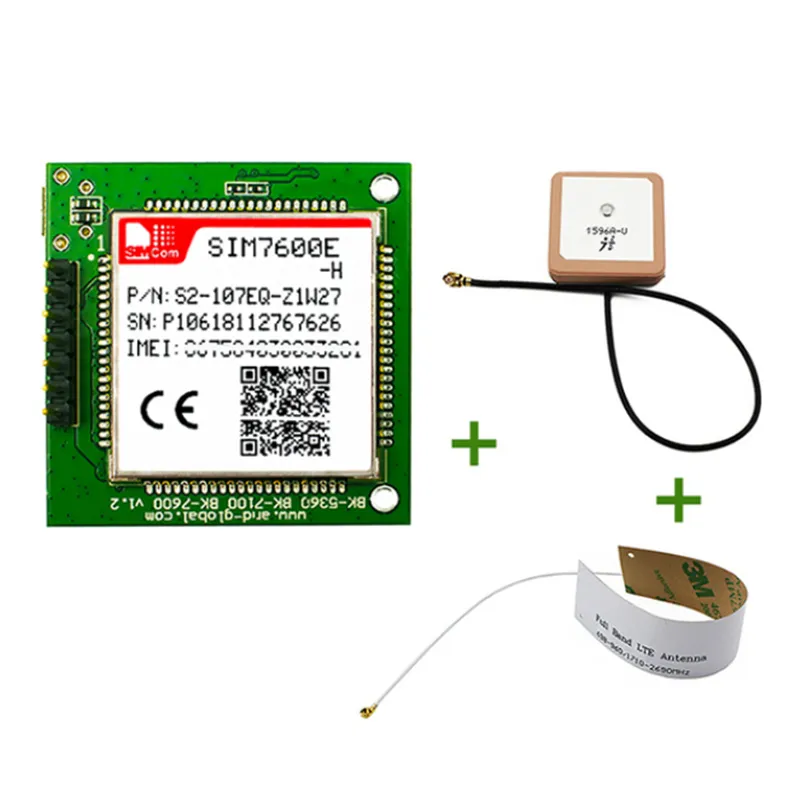 en stock!Simcom Sim7600E-H Breakout Board 4G LCC LTE Cat4 Module pour EMEA / Korea / Thaïlande compatible avec le SIM7500 SIM7600