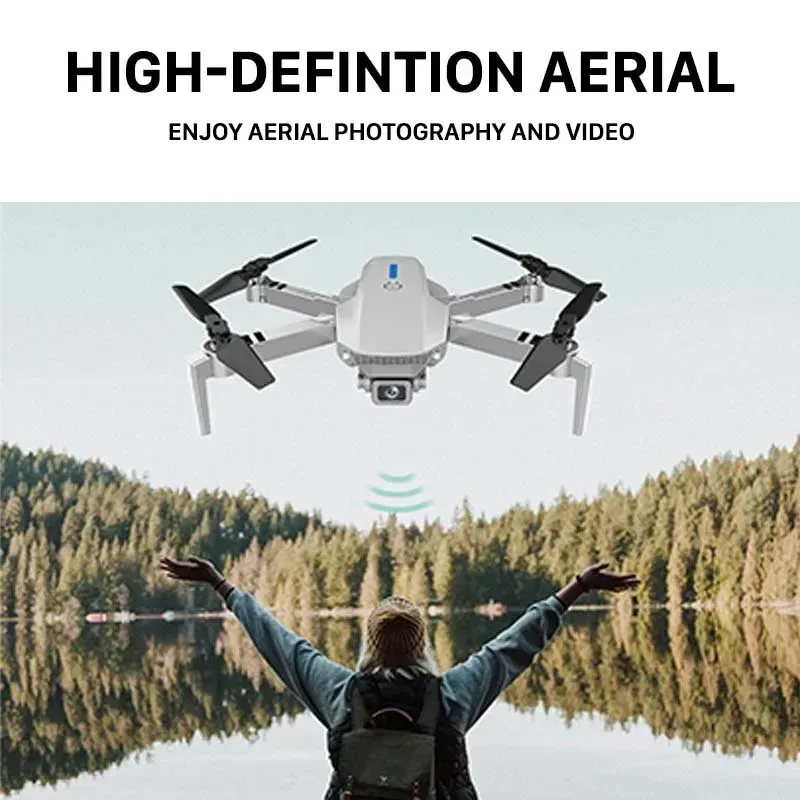 Drones New E88 Pro Photography avec grand angle HD HEAUT HOT RC RC Pliable 4K Camera Wifi FPV DRONE AERAL Quadcopter Dron Cadeaux