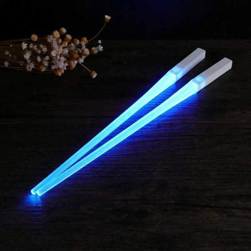 LED Rave Toy 1 Pair Concert Light Stick Light Up Led Lightsaber Chopsticks توهج محمول خفيف الوزن في مهرجان الحفلات 240410