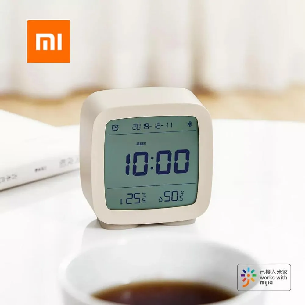 Xiaomi Cleargrass Bluetooth Bluetooth Curek Temperatura Temperatura Wyświetlacz LCD Ekran regulowany światło nocne z aplikacją Mijia Smart Home