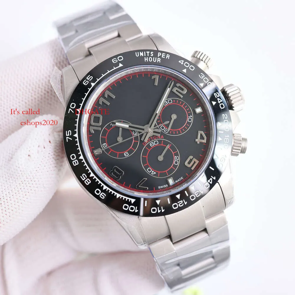 Superclone Grey Designers Automatic 40*12.3Mm Black Chronograph AAAA Watch Round Movement 7750 Men's Fashion Business 892 montredeluxe