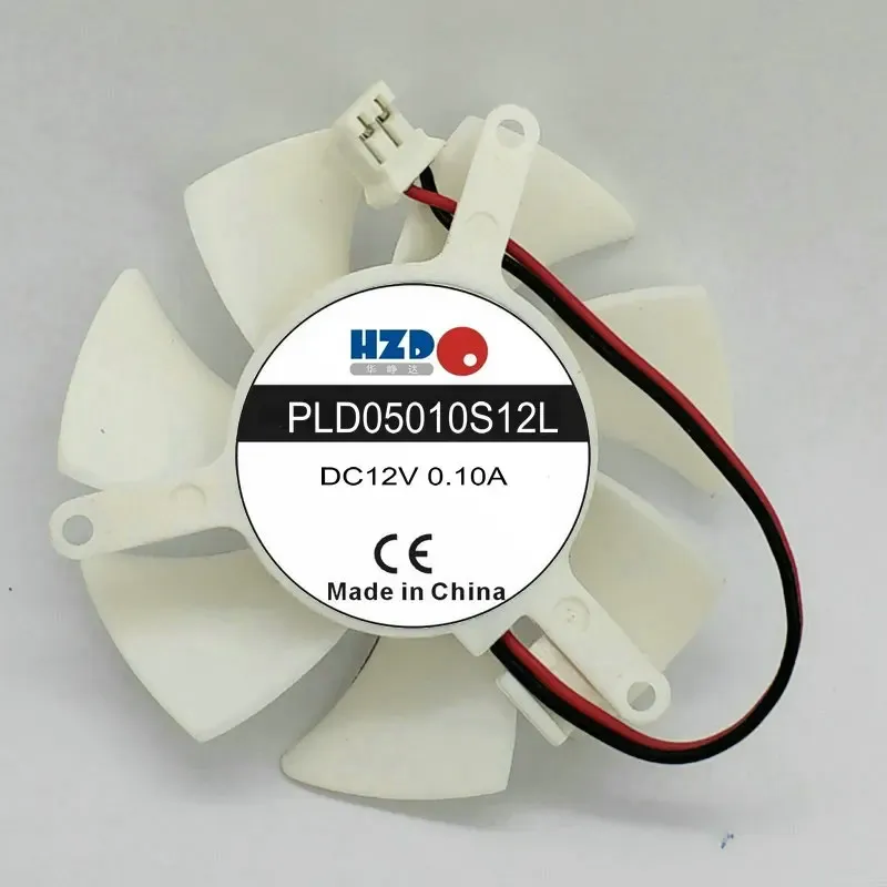 Диаметр прокладки 45 мм PLD05010S12L 0,1A 2PIN VEDIO CARD VGA COOLER FAN для NVIDIA GEFORCE GT220 GTS210 210TC512D3 Охлаждающий вентилятор ноутбук