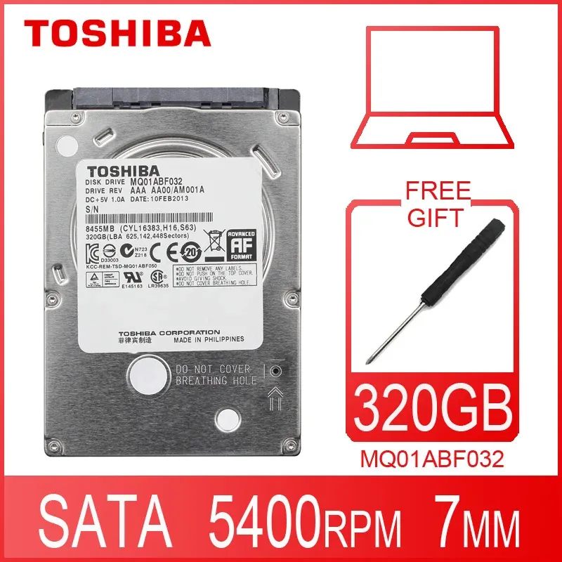 Drives TOSHIBA MQ01ABF032 320GB Laptop Notebook Internal Hard Drive Disk HDD HD 2.5" 5400RPM 8M SATA