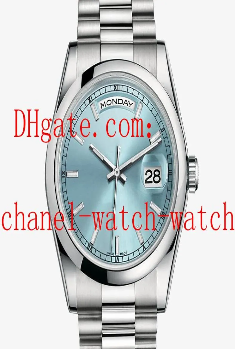 4 Color Topselling DayDate 36MM Men039s Watch 18 ct white gold 118239 118208 118238 118206 118238 118235 Stainless Steel Autom2462612
