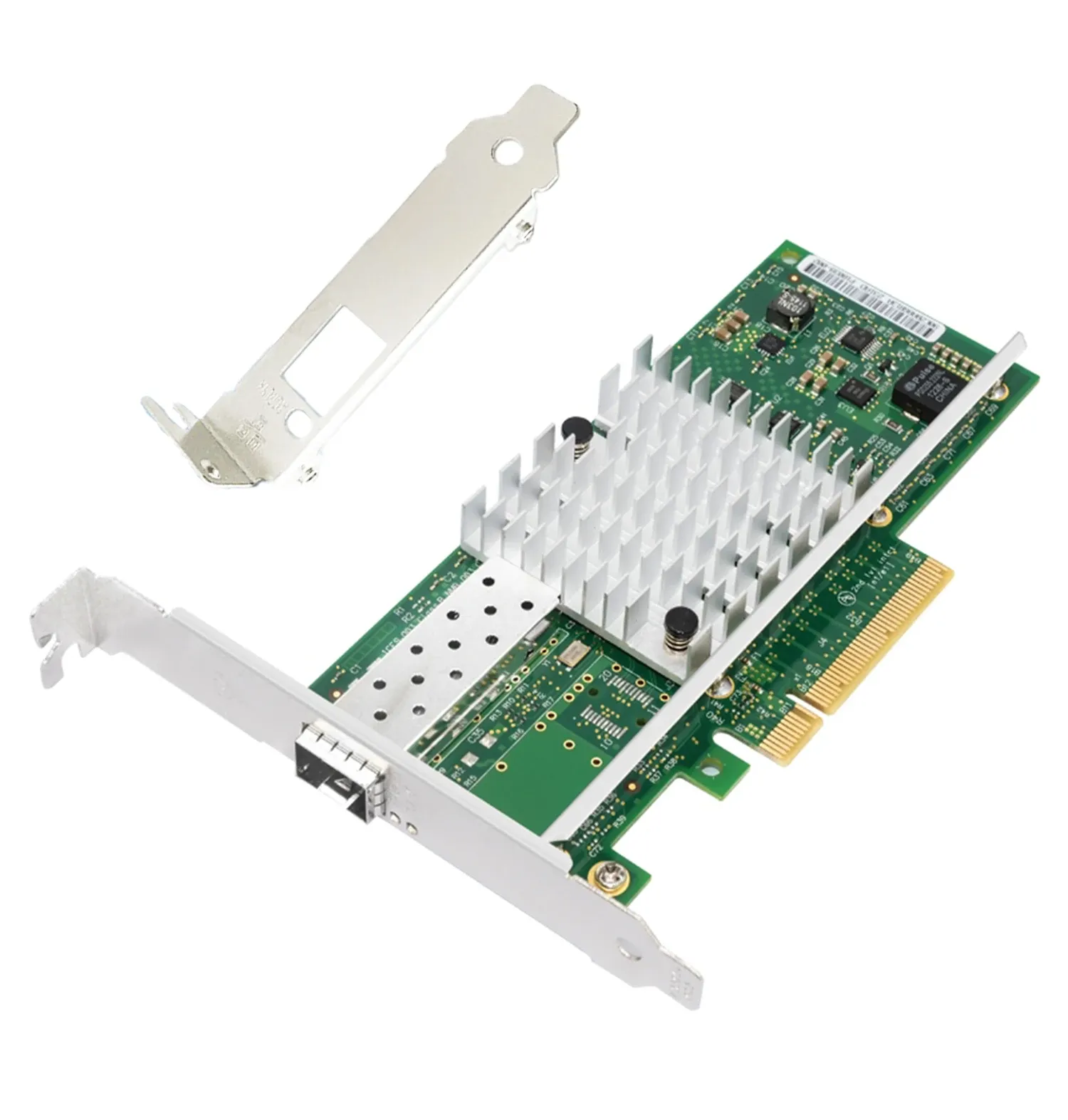 카드 10GB 이더넷 네트워크 어댑터 인텔 82599EN 칩 X520DA1 1XSPF+ 포트 PCIE X8, X16 NIC 카드 지원 Windows Server/7/8/10/VMware