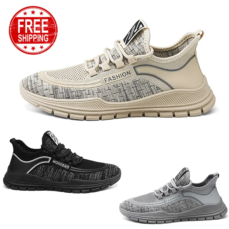 Spedizione gratuita Uomini da donna Scarpe da corsa a maglia bassa comfort nero grigio da uomo grigio da uomo sneakers sport gai