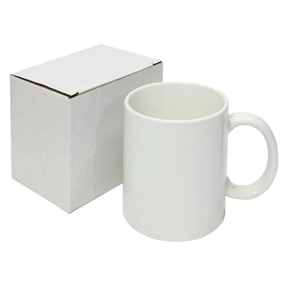 Becher AAA Keramik Tasse 11oz AAA White Sublimation 11oz Becher Abmessungen Custom Cup für Sublimation 240410