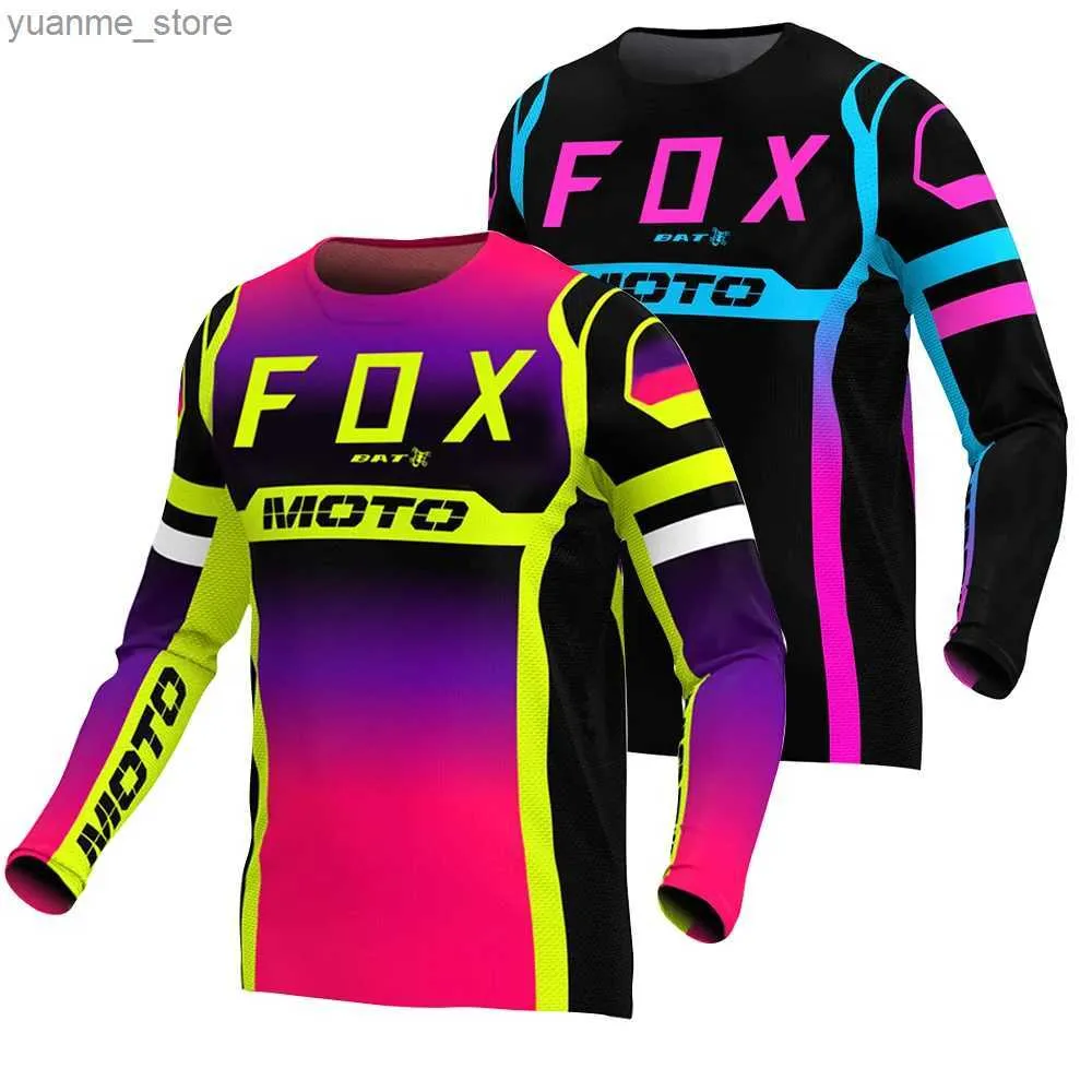 Chemises cyclables sur les hommes en downhill Jersey Camiseta Bat Motocross Jersey Mountain Bike Shirt Enduro Jersey Enduro Camisas Ciclismo Y240410