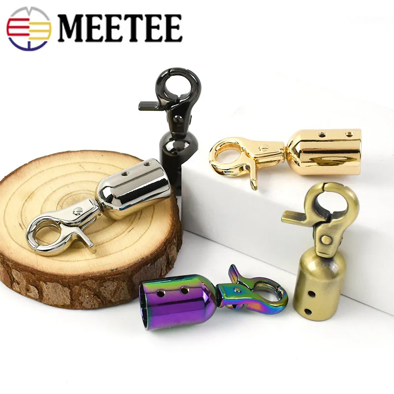 4/10Pcs Meetee Metal Buckles Bag Handle Strap Belt Cap Hook Lobster Snap Clip Clasp Buckle Handbag Hanger Hardware Accessories