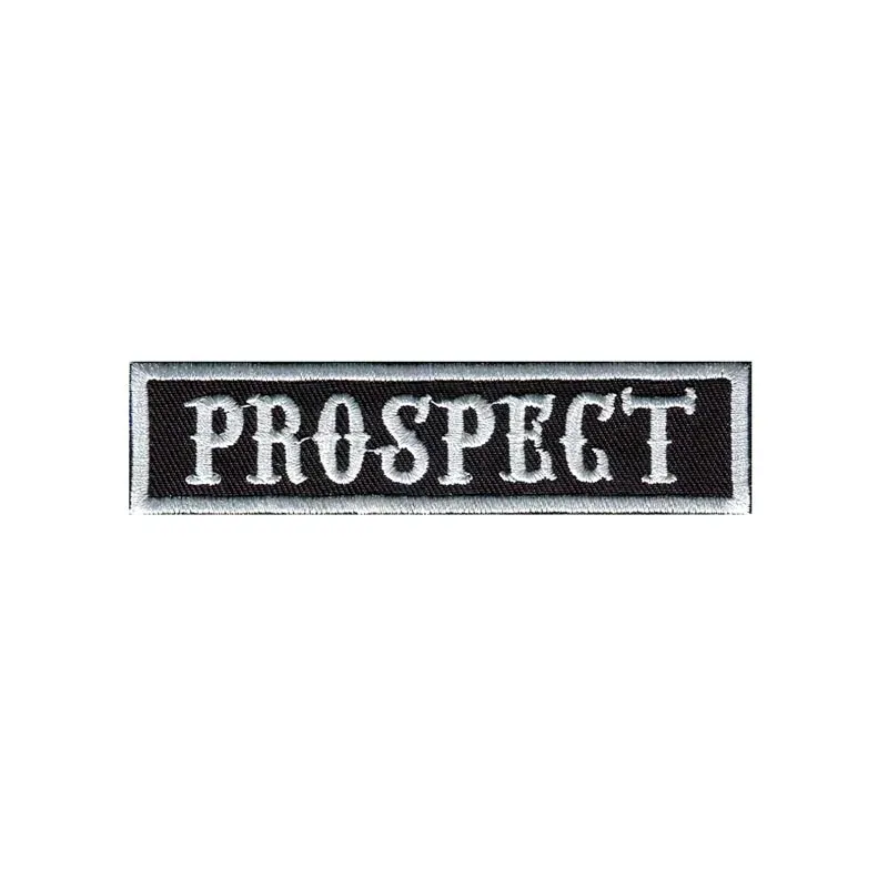 8PCS PACK PROSPECT PRÉSIGNAL PRÉSICIL Secrétaire Patches Rockers brodés pour les clubs et motards de Motorcycle Riding Outlaw