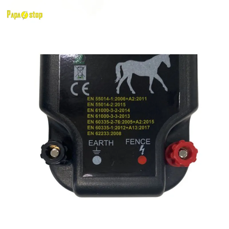 البيع الساخن Papastop DC Power 1J 12 V بطارية سياج إلكتروني للمزرعة للمزرعة 20 كم.