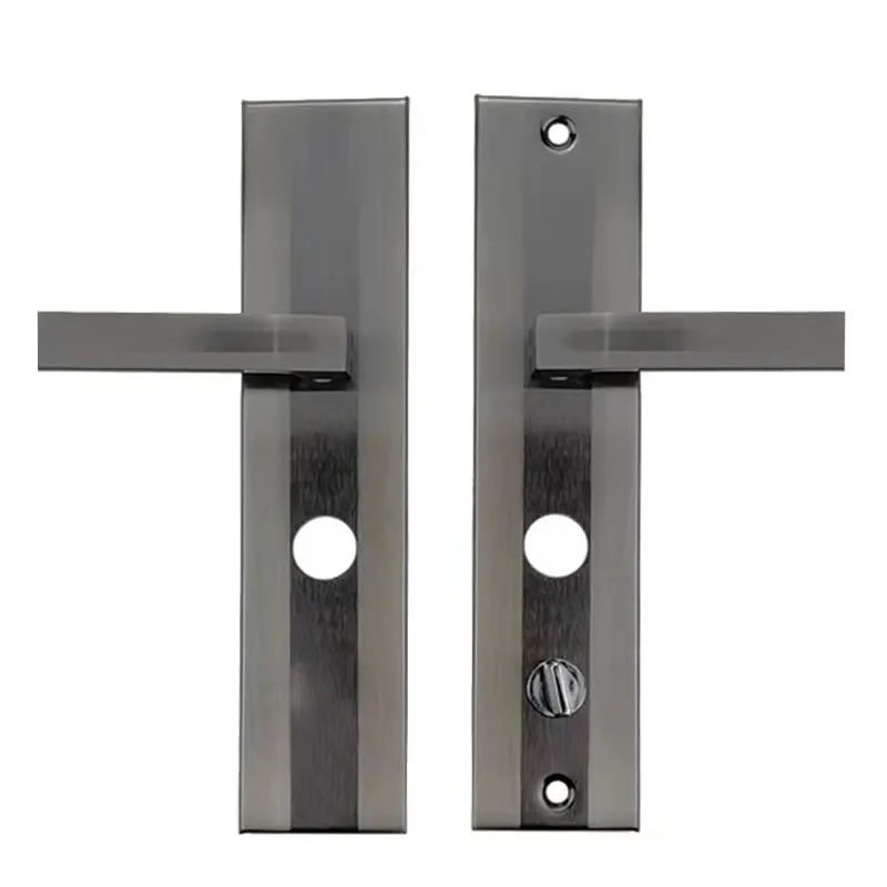 Poigure de verrouillage de porte de sécurité universelle Mortise Handle de verrouillage de porte Cercle Distance du trou du cylindre 222 mm 235 mm Plaque de verrouillage de porte