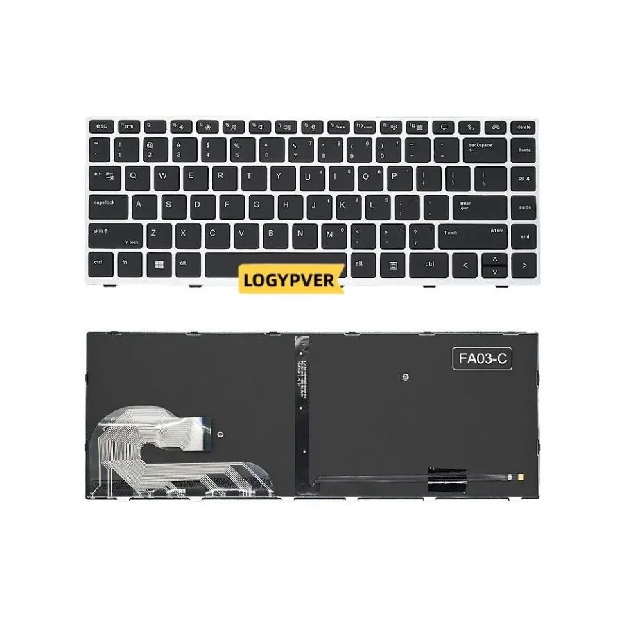 Keyboards US English Laptop Tastatur für HP Elitebook 840 G5 846 G5 745 G5 840 G6 L14378001 L11307001 Backnit beleuchtet