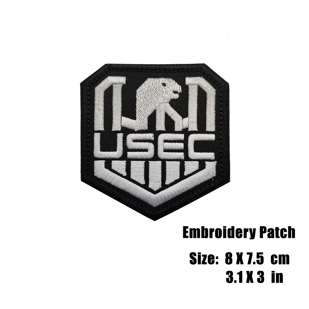 Ryssland fly från Tarkov USEC Bear broderad patch ryska spel infraröd reflekterande IR -lapptaktikmärken klistermärke