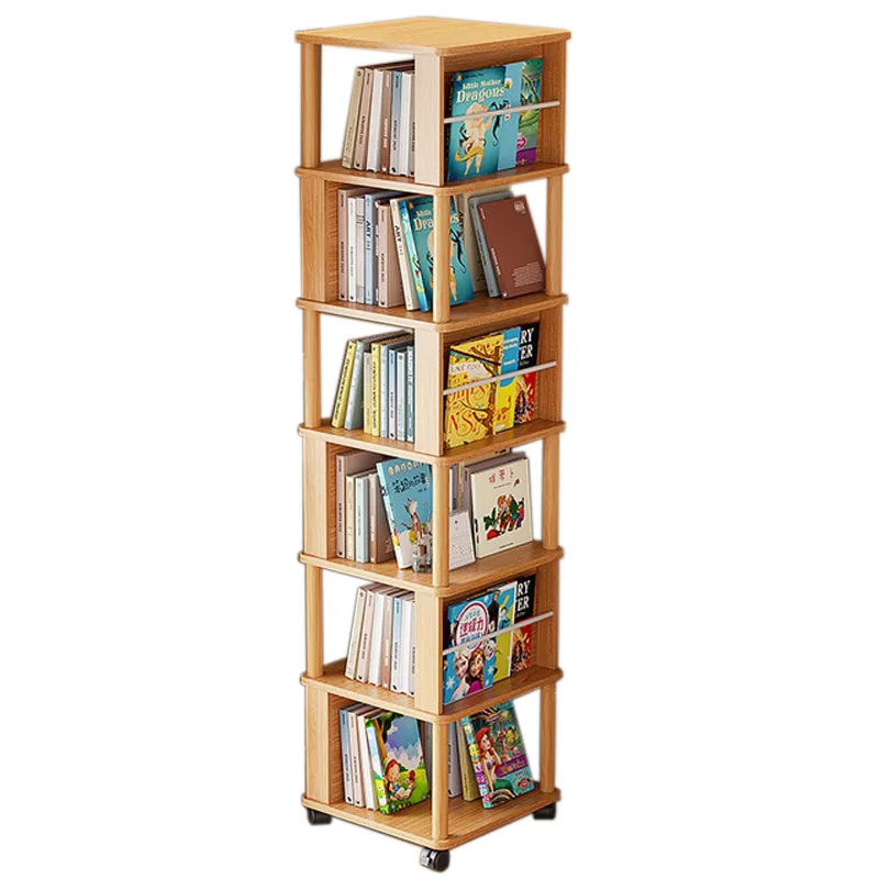 Libreria rotante libreria da pavimento al soffitto 360 ﾰ Simple casa per bambini in casa per bambini Simple Library Library mobili per la biblioteca