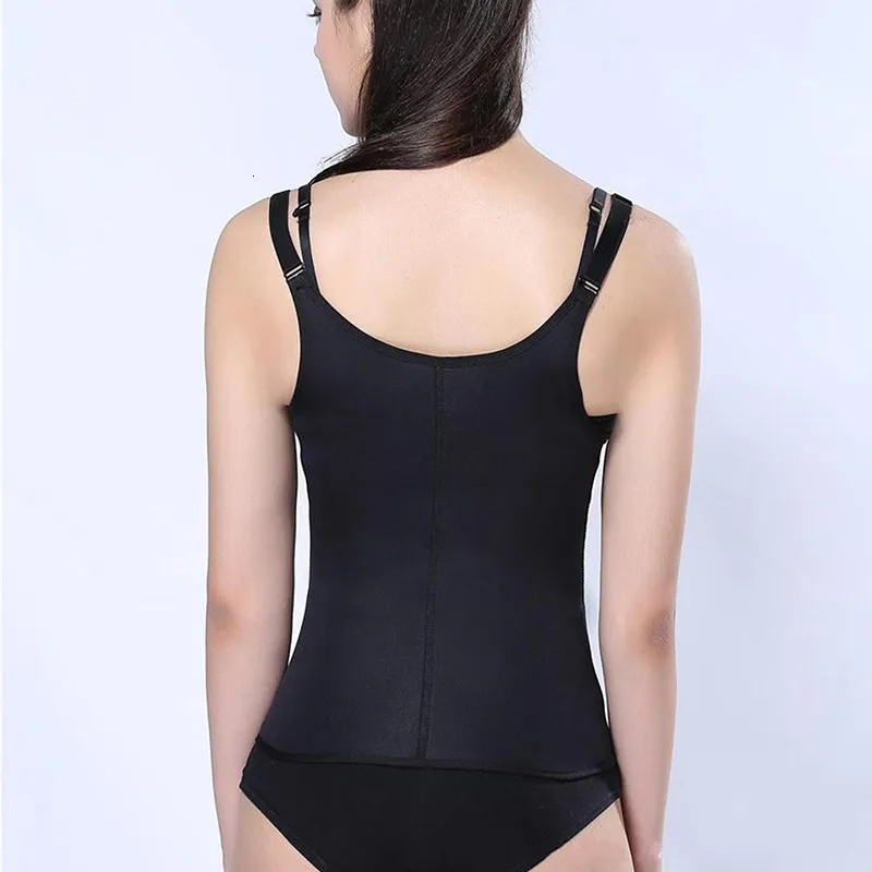 Women's Waist Trainer Corset Body Shaper Underbust Cincher Tank Top With Adjustable Straps Slimming Corset Shapewear Tank Top