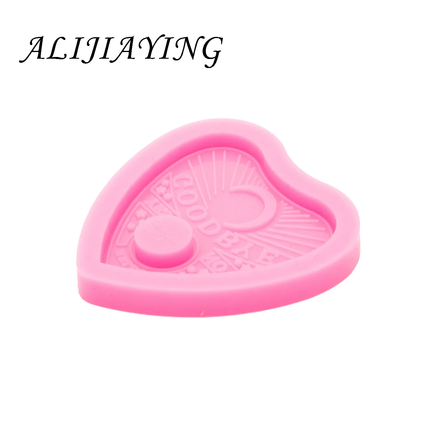 Shine Inside Harts Badge Reel Mold Ouija Board Hearts Silicone Epoxy Forms For DIY örhängen smycken Making Tools DY0336