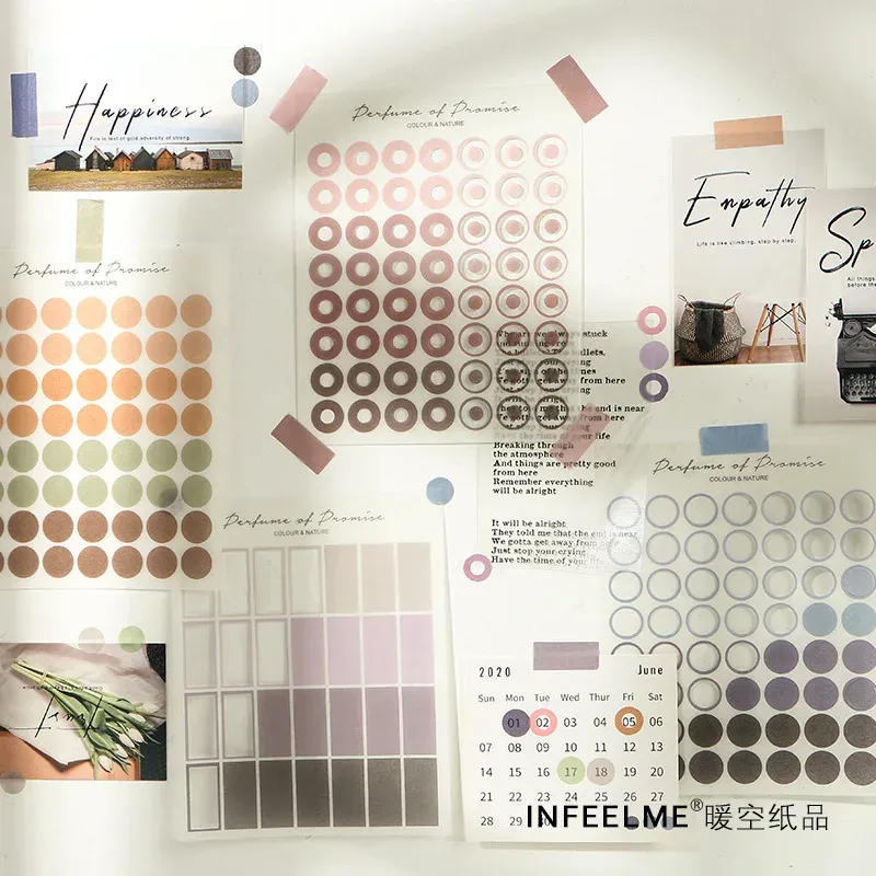 thumbnail image 2 of HAIKING Coding Labels, 12 Sheets 588 PCS Dot Stickers & Heart Stickers 2 of 9