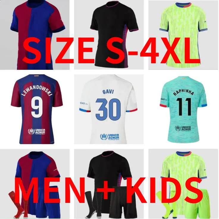 2024 2025 LEWANDOWSKI GUNDOGAN 축구 저지 키스 케시 라파 핀하 페드리 캠프 바르카 라민 yamal 23 24 24 25 25 CAMISETAS de Ansu Fati 키트 남자 Kids Kounde Rosalia