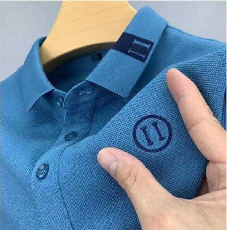 Men's Polos designer Polo collar short sleeved shirt men's trendy summer Korean version slim fit trend new versatile T-shirt top for men