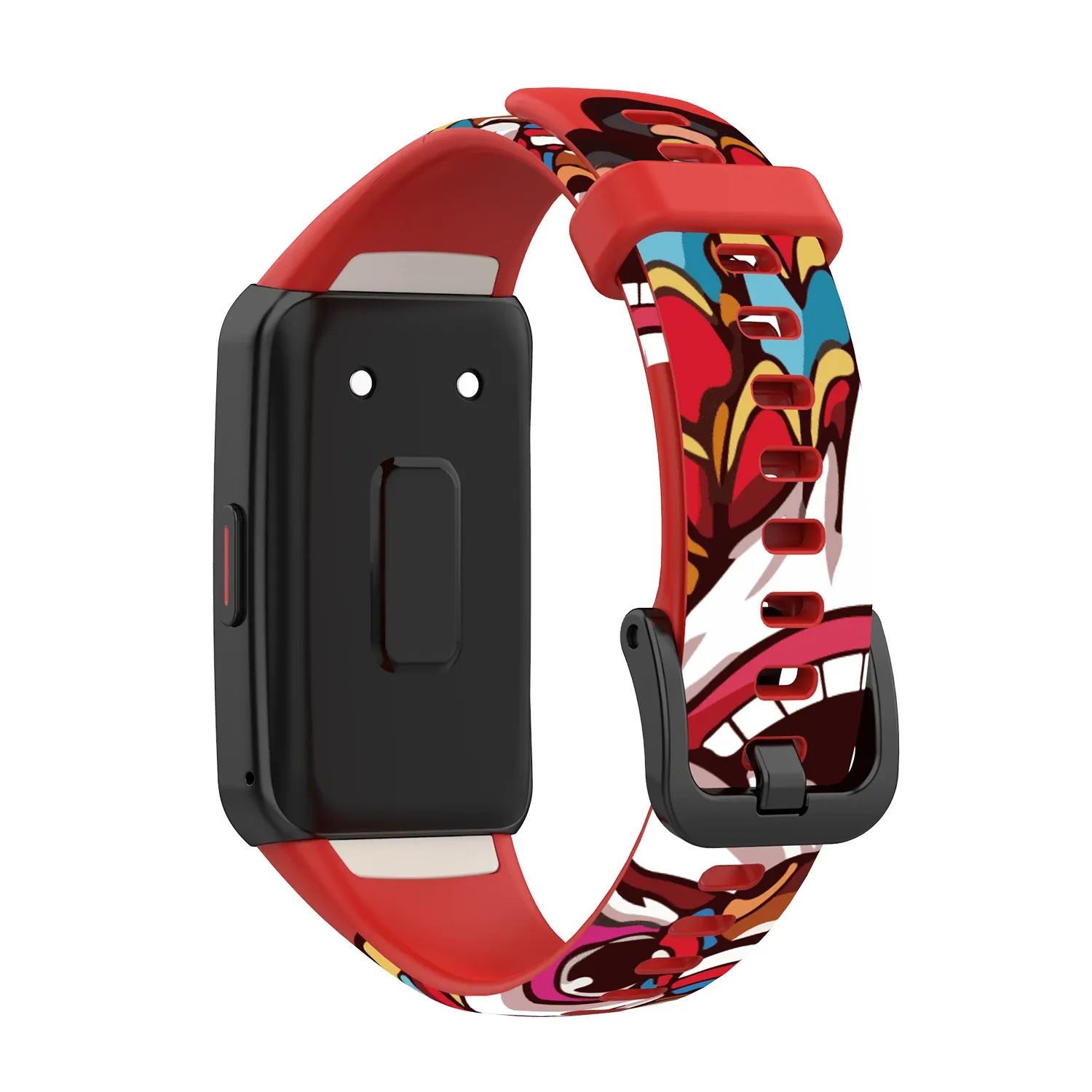 Farben Neues Ersatz -Uhr -Band für Huawei Band 6 Pro/6 Druck Silicon Smart Band für Ehren Band6 Armband Armband