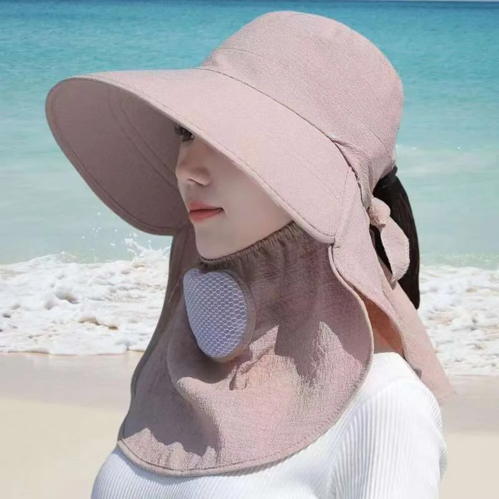 모자, 여성 UV 저항성, 얼굴 차단, 통기성, 음영, 어부의 여름 낚시 모자, 큰 챙, 선 보호 모자